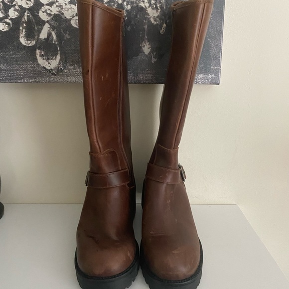 Calvin Klein tall leather Riding boots size 11 - Picture 2 of 11
